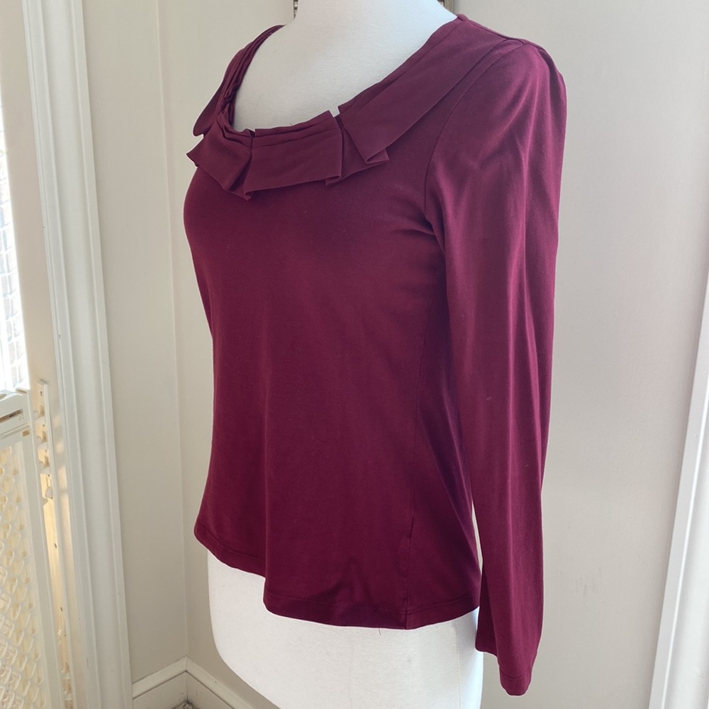 • Talbots Pleated Top • - Picture 3 of 6